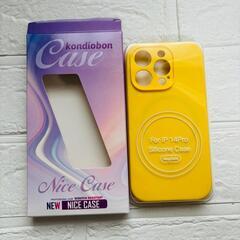 kondiiobon iPhone 14 Pro シリコンケース イエローの画像