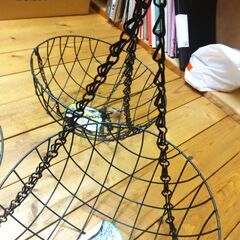 💗フラワー吊りカゴ💗　新品です。の画像