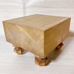 将棋盤 4.8寸 ヘソ有り 足付き カバー付きの画像