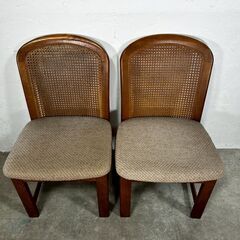 『karimoku』カリモク ダイニングチェア 食卓チェア リビングチェア ラタンバック チェア 椅子 イス ラタン 2脚セット RWcha111の画像