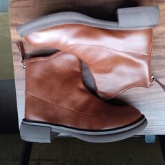 新品 23cm レディース スニーカー ブラウン シューズ 靴 厚底 識別番号:【B095-Z】の画像