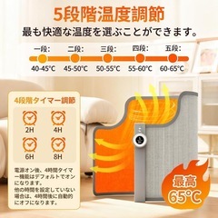 パネルヒーター 足元ヒーター 人体感知センサー 足元暖房 冷え対策 360°発熱の画像