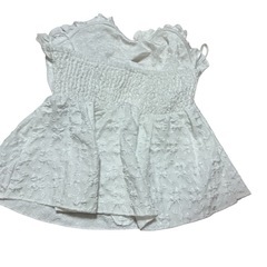 SHEIN ホワイト フリル ビスチェの画像