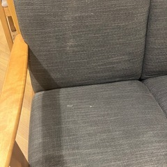 【無料】IKEA 2人がけソファ 引っ越しのためお譲りしますの画像