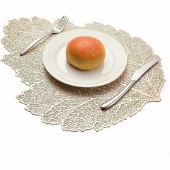 ゴールド　リーフ　ランチョンマット　2枚セットの画像