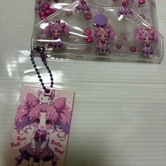 セーラムーンの小物入れ アクリルキーホルダー付きの画像