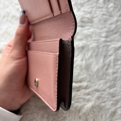 TORY BURCH 名刺入れ カードケース ベージュ&ピンクの画像