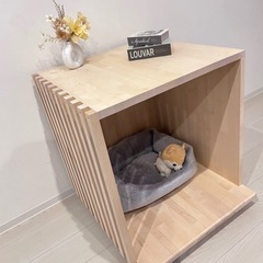 モダン木製🐾ペットハウス/犬小屋🐶の画像