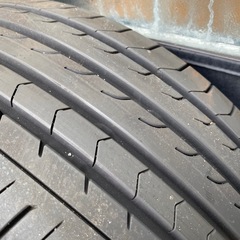 バリ山　2025年　ヨコハマBluEarth 205/55R16 VW車アルミ付き ５穴 PCD112　タイヤアルミ4本セットの画像