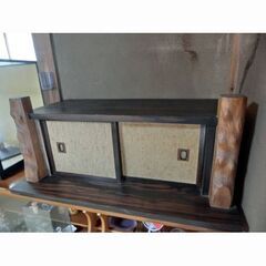 床の間用の収納棚の画像