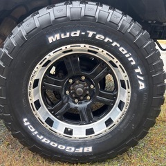 ランクル　グッドリッチホワイトレター　18インチの画像