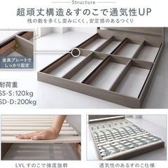 RASIKベッドセミダブルフレーム　12月1日まで　　の画像