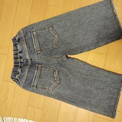 子供用 冬デニム風パンツ（暖か裏起毛・新品）80-120cm程度の画像