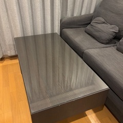 ★IKEAローテーブル REGISSÖR（レギッソール）／ブラウン★の画像