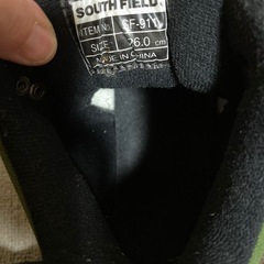 SOUTH FIELD トレッキングシューズ メンズ カーキ ブラウン　26㎝の画像