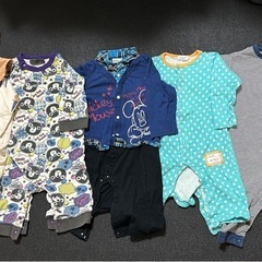 80 長袖 9着　カバーオールの画像