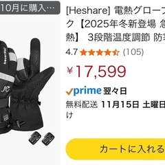 電熱グローブ　手袋の画像