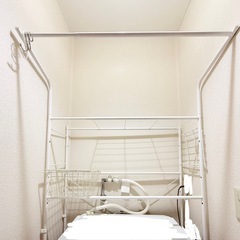 【京都市12/23迄】洗濯機ラック ホワイト ニトリの画像