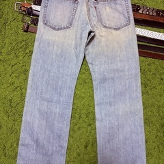 古着好き必見✨BOBSON＆CHESSKING メンズライトブルージーンズ👖500円の画像