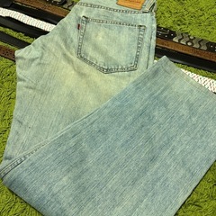 古着好き必見✨BOBSON＆CHESSKING メンズライトブルージーンズ👖500円の画像