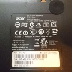 訳アリ特価　結構美品　ｴｲｻｰ11.6ｲﾝﾁﾉｰﾄ　ﾜｰﾄﾞｴｸｾﾙ2016付の画像