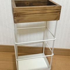 ナチュラル雑貨　新品　プリュイ 傘立て　アンティーク　アイボリー　の画像