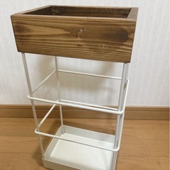 ナチュラル雑貨　新品　プリュイ 傘立て　アンティーク　アイボリー　の画像