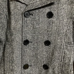 8(eight) グレンチェック ピーコート Lサイズの画像