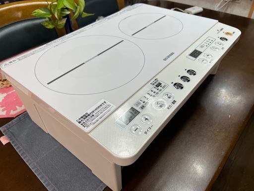 アイリス　二口IHコンロ脚付　良い取引が出ましたありがとうございます。