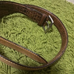 【美品】本革ブラウンベルト✨上質な艶と大人の存在感🤎まだまだ使える綺麗なお品の画像