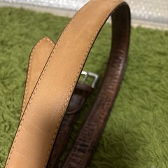 【美品】本革ブラウンベルト✨上質な艶と大人の存在感🤎まだまだ使える綺麗なお品の画像