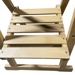 ○棚付きイーゼルH型 ナチュラルの画像