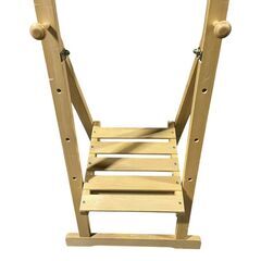 ○棚付きイーゼルH型 ナチュラルの画像