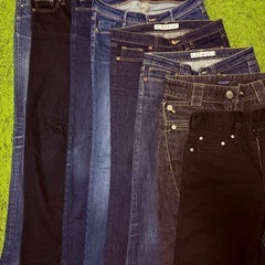 ✨👖ジーパンまとめて8着♡GU・ユニクロ・ZARA・DIE BLUE 美品多数✨転売・おしゃれコーデに♪まとめて500円💖の画像
