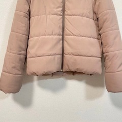 dazzlin 襟ボア中綿ブルゾンコート　ピンク の画像