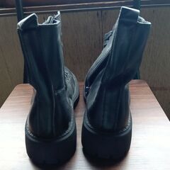 新品 25cm レディース ブーツ ブラック 厚底 シューズ ショートブーツ 識別番号:【B092-Z】の画像