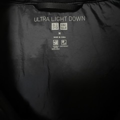 【Y00062】UNIQLO（ユニクロ）ウルトラライトダウン　ボリュームジャケット　Mの画像
