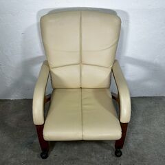 『FUJIFURNTURE』富士ファニチア リクライニングチェア ダイニングチェア 食卓チェア リビングチェア キャスター付き チェア 椅子 イス 2脚 RWcha114の画像