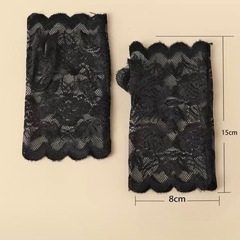 黒 レース 手袋の画像