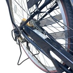 ◇L'EAF V-TYPE II ママチャリ 自転車 ブルー ギア6段階 ギア変更不可27インチ  防犯登録解除済みの画像