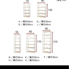 ベルメゾン シンプルシェルフ 2個の画像