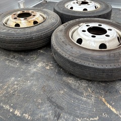 札幌発 3本セット 225/80R17.5 123/122L M919 17.5×6.00 6穴、エルフ、デュトロ、キャンター DUNLOP タイヤ トラック 三菱 日野 4トンの画像