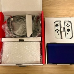 【美品】Nintendo Switch 有機ELモデル ホワイト/ブラックの画像