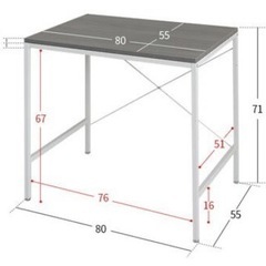 モニターラック付きPCデスクの画像