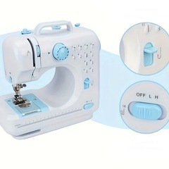 新品未使用　実用　コンパクト　ミシン　ブルーカラーの画像