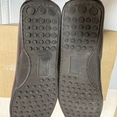 マドラス　ブラウン編み込みレザーモカシンの画像