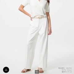 ユニクロ　タックワイドパンツ　3枚セットの画像