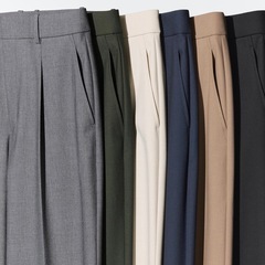ユニクロ　タックワイドパンツ　3枚セットの画像