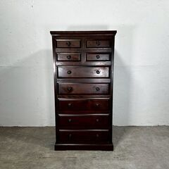 『HOKKAIDOU』北海道民芸 7段チェスト ハイチェスト チェスト 整理箪笥 箪笥 RWche17の画像