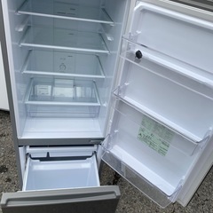 NO B649🌈福岡市内配送設置無料✨🌈冷蔵庫 ブラッシュシルバー AQR-20N(S) [幅52.5cm /201L /2ドア /右開きタイプ /2023ねんの画像